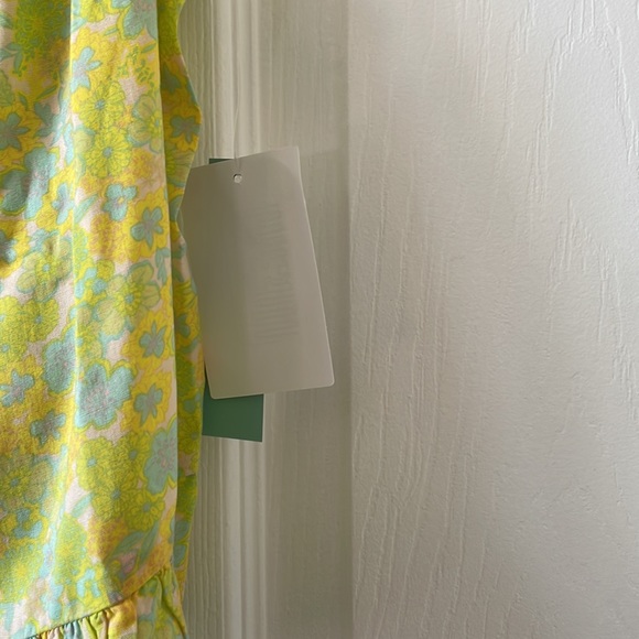 Abound floral mod hippie 1970s 1960s retro tank ruffled - Picture 6 of 7